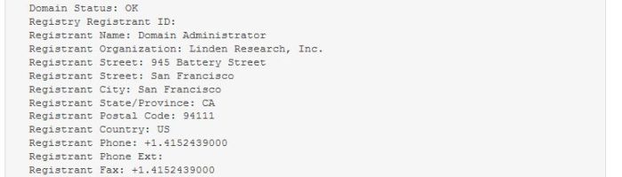 The createdreality.com domain administrator: Linden Research (Linden Lab)