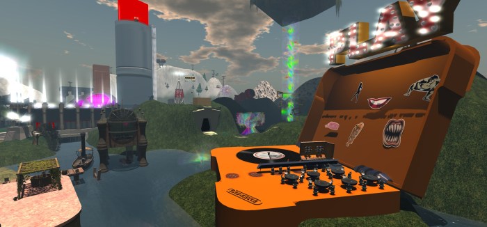 The giant record player at Khanada will be the location for a special celebration at the Duran Duran universe in SL