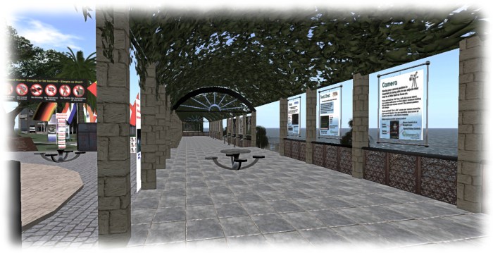 The community Gateway Programme, discontinued in August 2010, allowed communities to connect to the registration path and bring users directly to their own orientation / support areas - such as Help People Island (which itself discontinued in 2011)