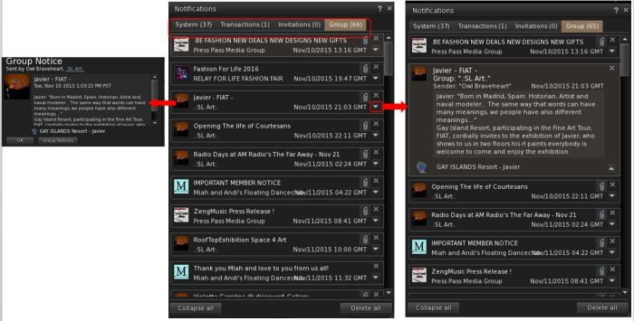 The new Notifications floater from the Lab is included in Firestorm 4.7.5.
