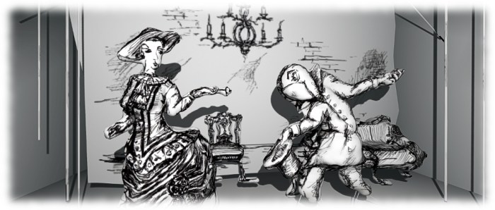 "Mrs. Almere felt he had quite the nerve, when he struck up a conversation with her H'ors D'ourve - The Gathering