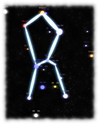 You can link the major stars of a constellation to help better relate the display to how the stars appear to be aligned from Earth