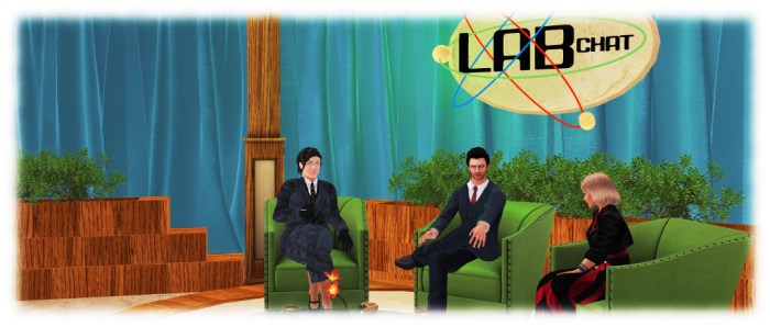 Lab Chat #2, January 21st, 2016 - J(r-to-l): Saffia Widdershins, Ebbe Altberg and Jo Yardley