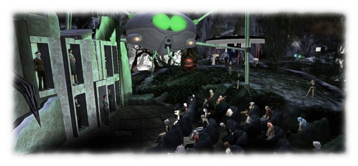 Seanchai Library, directly and through Storyfests SL, have organised, promoted and run a range of popular and successful events over the years, including a recreation of Orson Welles' 1938 broadcast of War of the Worlds - with suitable embellishments!
