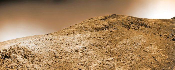 Opportunity has been attempting to climb Knudsen Ridge inside Marathon Valley (credit: NASA/JPL / Cornell / Marco Di Lorenzo / Ken Kremer)