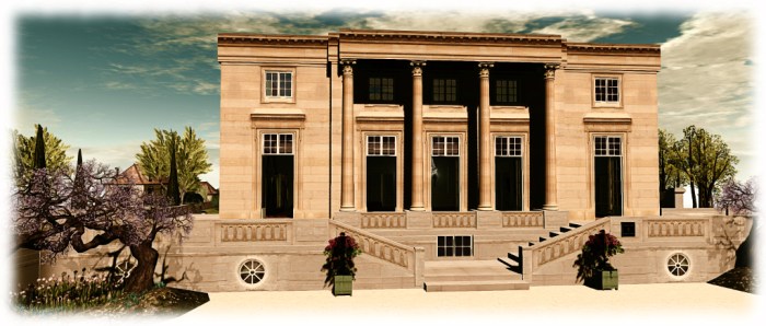 Petit Trianon by Tatiana Dokuchic, featured in Absurde, créatif et débauché : dix ans après, « Second Life » est toujours bien vivant