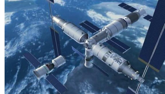 China's space station, as it should look in 2022 (credit: China Manned Space Engineering)
