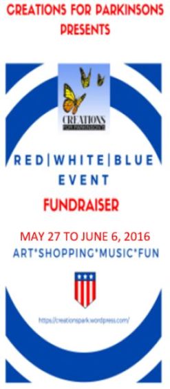Red, White Blue Event Poster