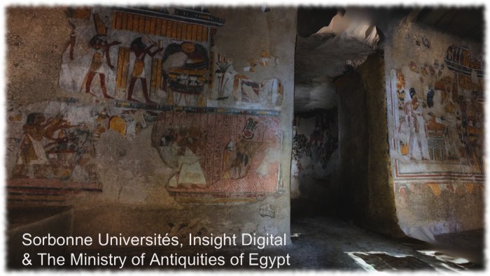 [05:52] The Sorbonne University and the Egyptian Ministry of Antiquities worked with Insight Digital to produce a 3D model of an ancient tomb based on digital photography and laser scanners. The initial 50 million polygon model, which the Lab were able to publish through Sansar as an optimised 40,000 polygon model visitors to the experience could visit and interact with and within 