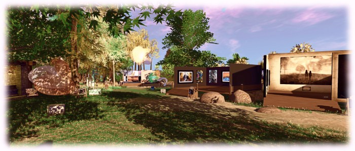 The current Art at the Park exhibition features work by Ceakay Ballyhoo, Eleseren Brianna, Slatan Dryke, JudiLynn India, Lantna Silverweb, and SisterButta