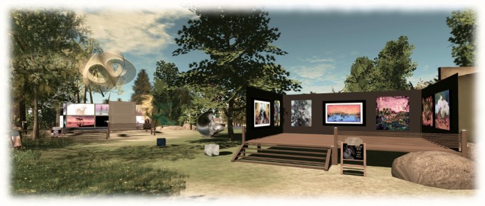 Art at the Park - JudiLynn India (foreground) and Slatan Dryke