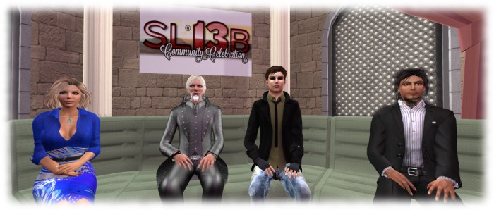 Oz Linden (centre, left) and Landon Linden (centre, right), flanked by Saffia and Elrik 