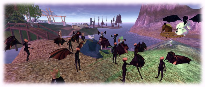 The Exodus of the Imps: some of us exercising a region crossing as a part of the pile-on test