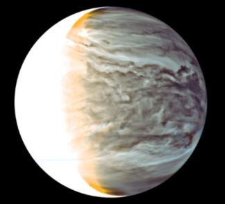 This image, captured by Japan's Akatsuki mission, shows the night side of Venus under infra-red imaging, revealing the complex interactions going on with the planet's clouds. Credit: JAXA