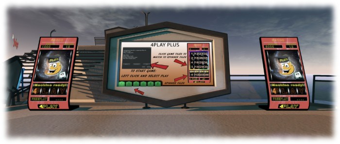 One of the example games in the Gaming Islands