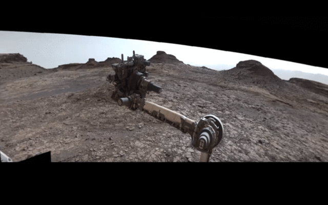 This 360-degree view was acquired on August 5th, 2016, by Curiosity's Mastcam as the rover neared the 