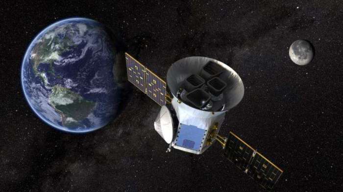 Artist's impression of TESS in it "P/2" orbit