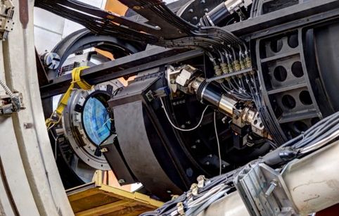 DEcam being installed in the Victor M. Blanco telescope at the Cerro Tololo Observatory. Credit: noao.edu