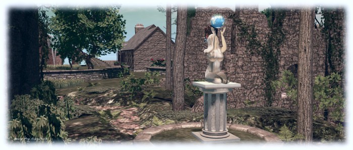 Some of the castle ruins are retained, but relocated. Sculptures by CioTToLiNa Xue and Silas Merlin remain features across the island