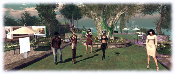 Our November writers and readers for Stories at the Park: Robijn, Trolley, Cale, Crap and Aoife