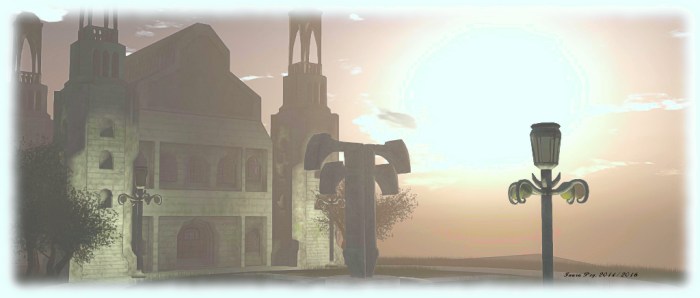 The citadel at the top of Hope's Horizon, built by Jaimy for the 2014 Fantasy Faire, and in memory of her late father