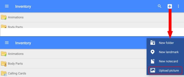 Lumiya 3.3: uploading images