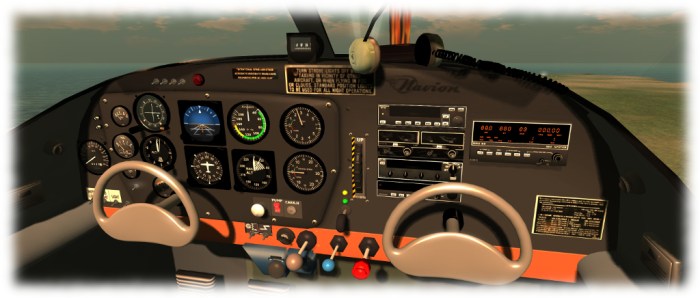 CLSA Navion instruments: legible and reflect aircraft's operation