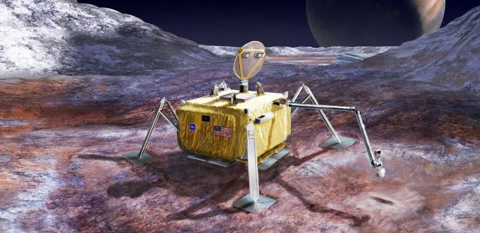 Artist's impression of the follow-up lander mission vehicle
