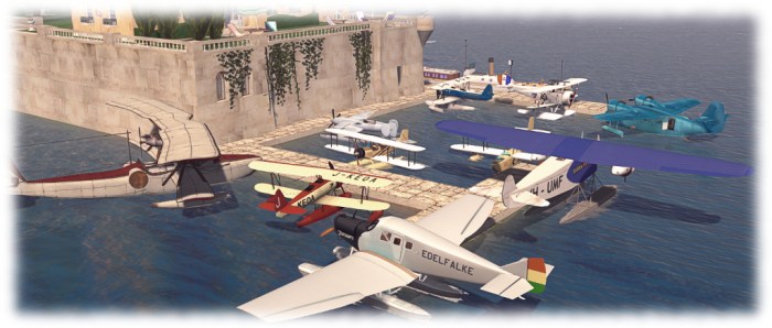Michael's love of vehicles can be seen in his collection of vintage seaplanes