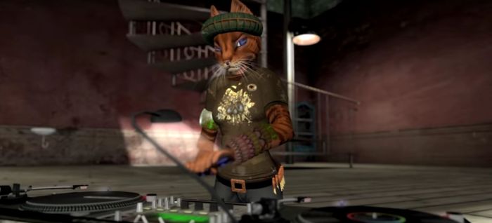 nnoiz's other alter-ego (who shares billing with nooiz): The Singing Cat