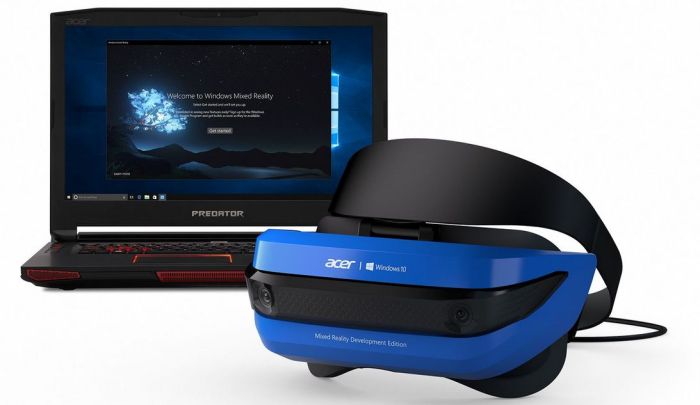 The Acer Mixed Reality Headset and Microsoft Windows Mixed Reality developer edition 